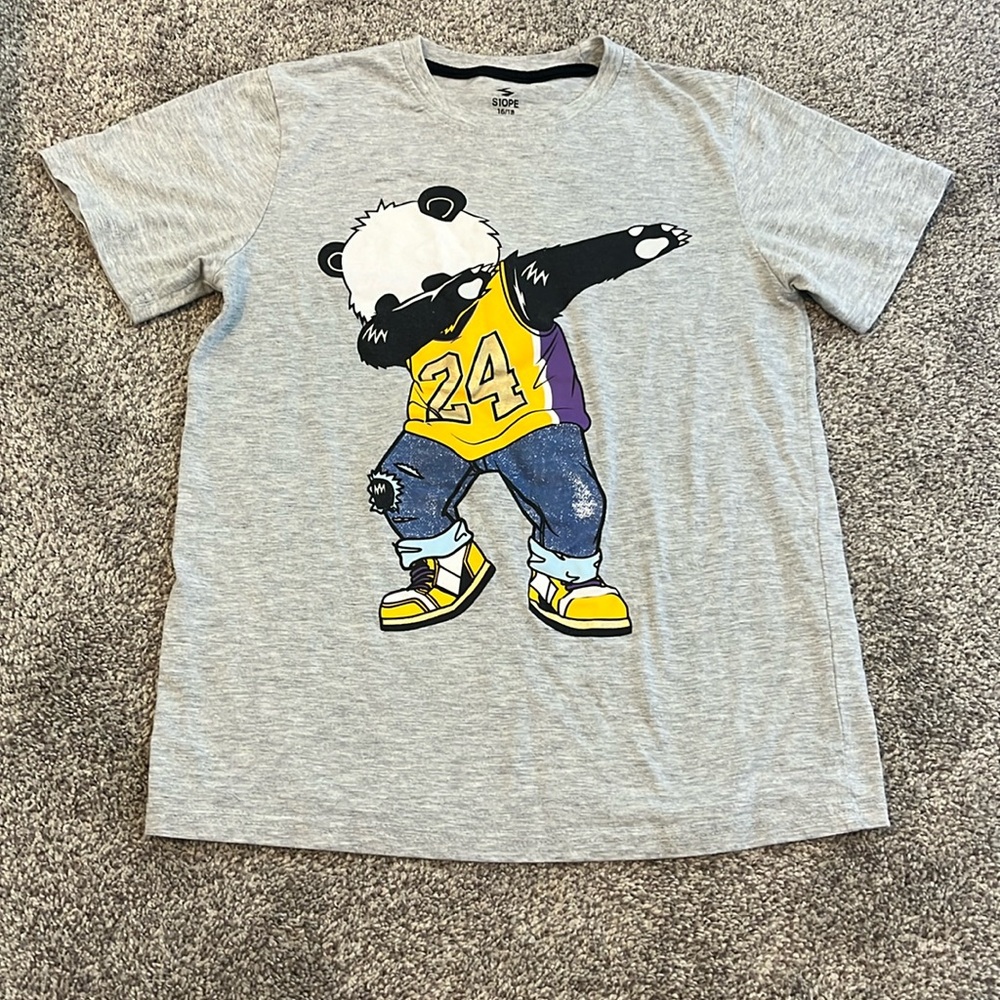 S1OPE Unisex Dabbing Lakers Panda #24 size 16/18